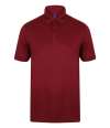 H460 Henbury Slim Fit Stretch Microfine Piqué Polo Shirt Burgundy colour image